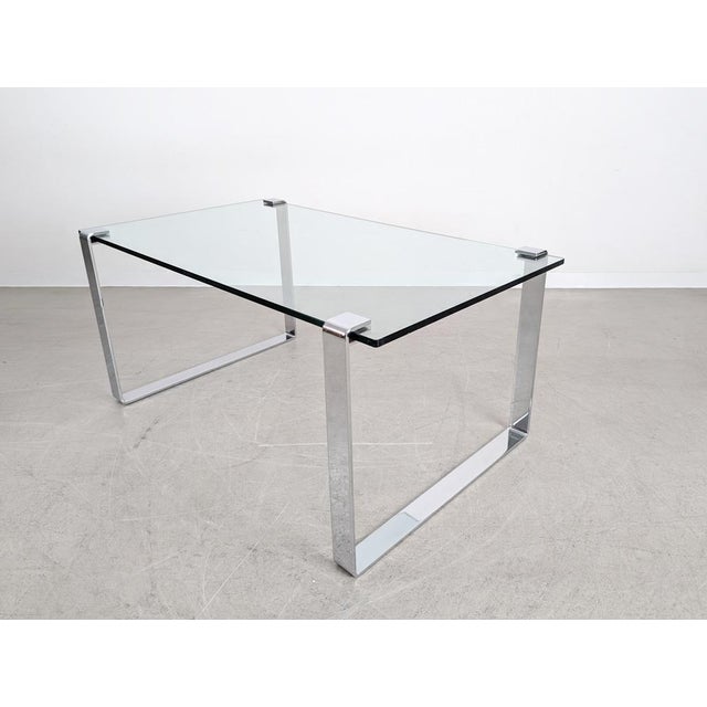 Glass Dining Table with Chrome Finish from Draenert For Sale - Image 5 of 9