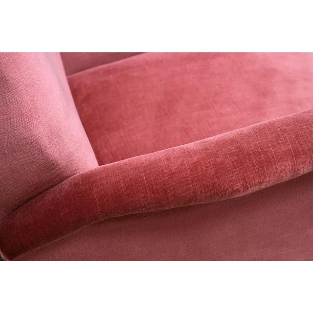 Set of Vintage Chairs in Coral Red Velvet and Beech by Gio Ponti for Asko, 1950s For Sale - Image 15 of 17