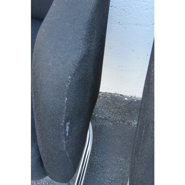 Hollywood Regency Mid Century Pair of Burl Side Chairs Made by Jansko For Sale - Image 4 of 13