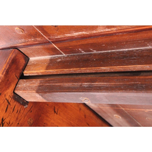 Baroque Style Elm Wood Dining Room Table For Sale - Image 12 of 13