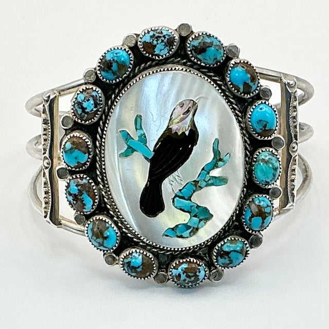Ben Touchine (1933-2013) was an American Dine’ Navajo Silversmith. He came from a family of Native American silversmiths....