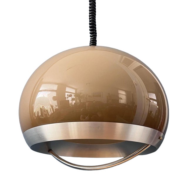 Mid-Century Modern Space Age Mushroom Pendant Lamp from Dijkstra For Sale