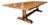 Monumental 10-Foot Arts & Crafts Sculptural Solid Walnut Trestle Dining Table For Sale