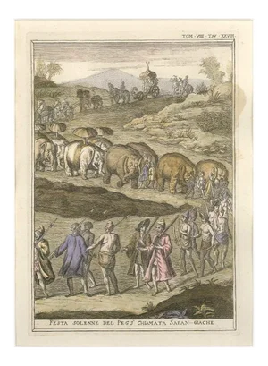 The Great Burmese Feast: Sapan Giache - by G. Pivati - 1746-1751 1746-1751