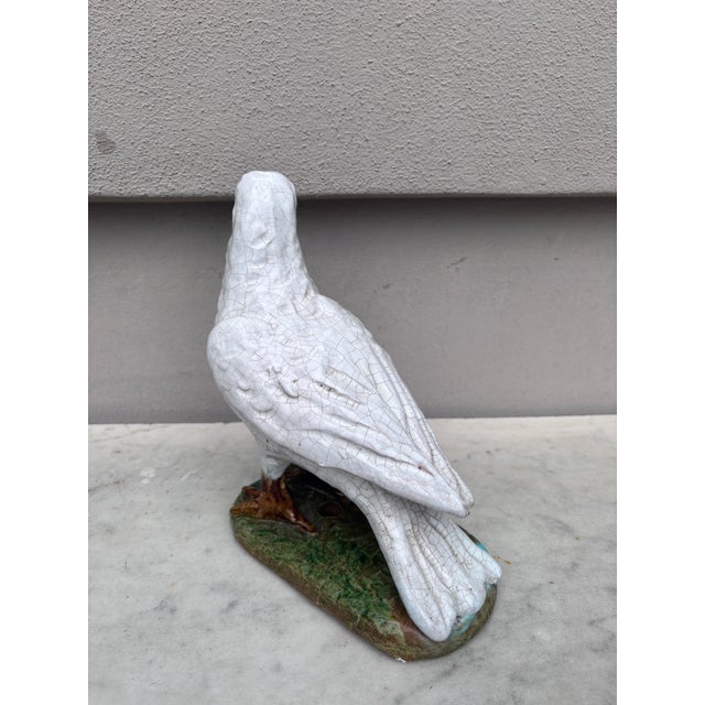 Terracotta Majolica Pigeon Bavent Normandy For Sale - Image 4 of 8