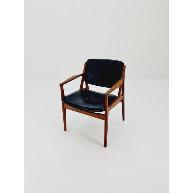 Black Danish Teak Armchair by Arne Vodder for Vamo Möbler, 1960s For Sale - Image 8 of 11