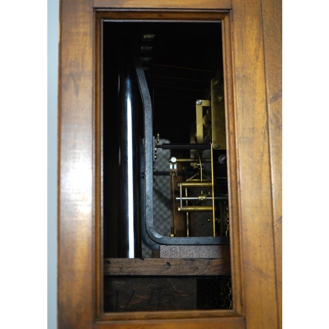 Ridgeway Walnut 5 Tube Tall Case Grandfather Clock For Sale - Image 15 of 18