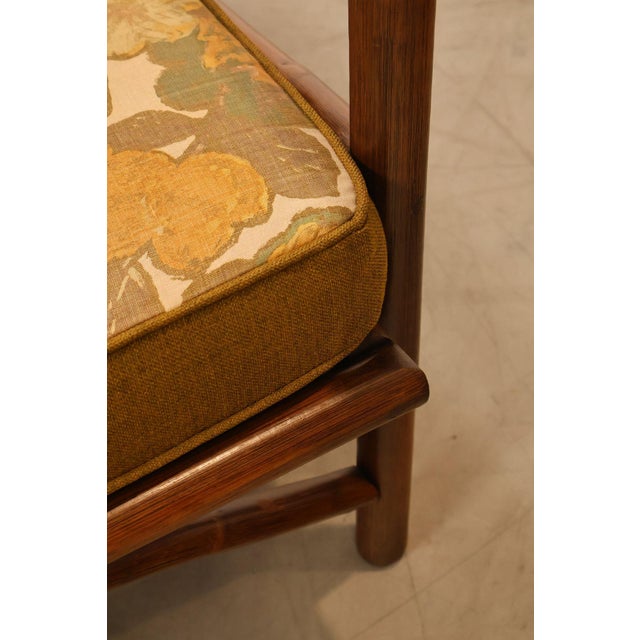 Vogue Coastal Vintage Rattan Bamboo Armchair For Sale - Image 9 of 18