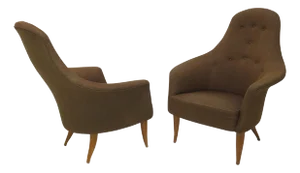Pair of Lounge Chairs by Kerstin Horlin-Holmquist
