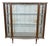 Mid-Century Formica and Curved Glass Display Bar with Etched Design For Sale