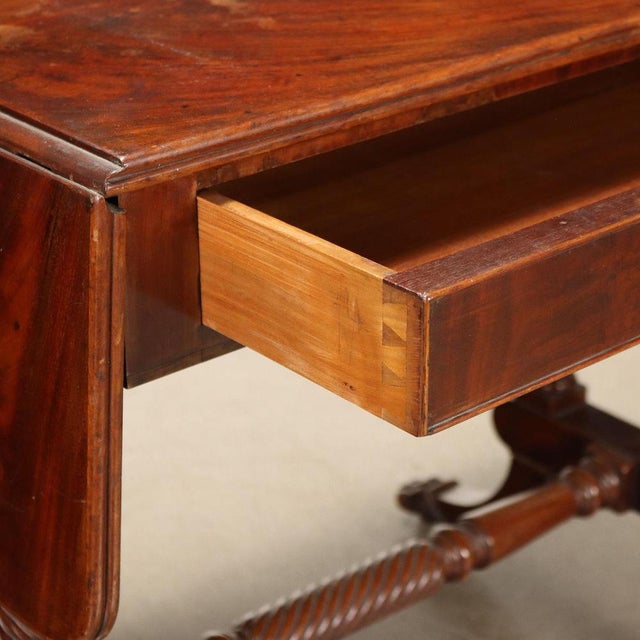 Regency Mahogany Writing Desk For Sale - Image 3 of 10