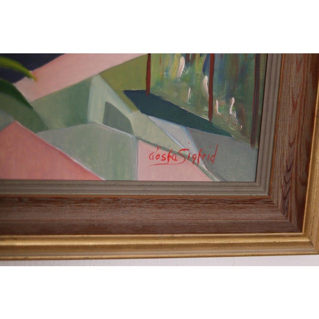 Gösta Sigfrid, City View, 1960s, Oil on Canvas, Framed For Sale - Image 10 of 18