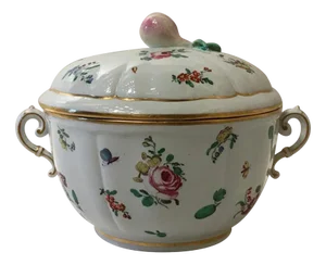 Mid-19th Century Porcelain Covered Dish by Richard Ginori