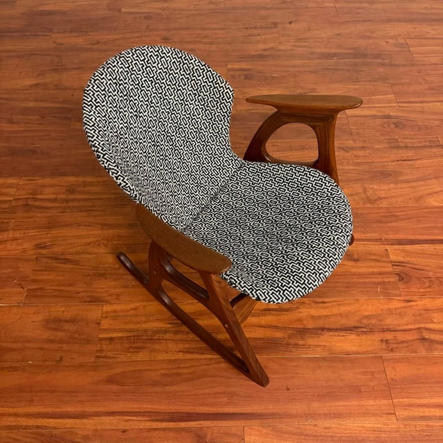 Aage Christiansen Danish Teak Rocking Chair - Mid-Century Modern For Sale In Seattle - Image 6 of 16