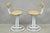 Vintage Postmodern Memphis Style White Tubular Metal Swivel Bar Stools - A Pair For Sale - Image 17 of 17