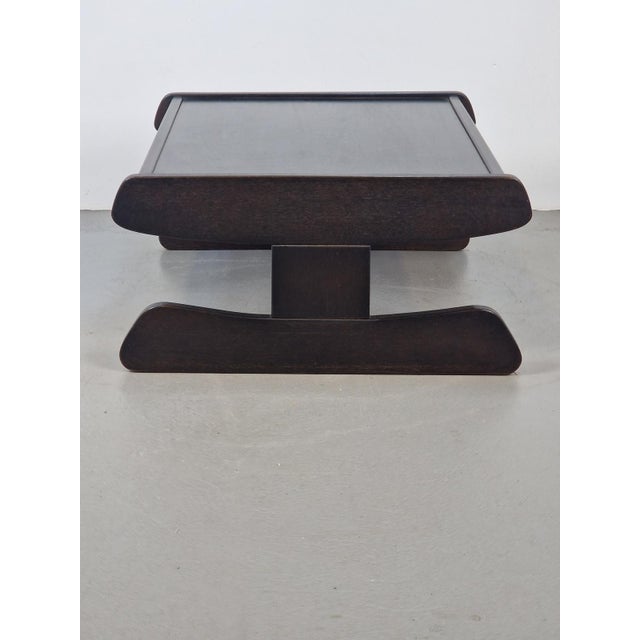 Postmodern Architectural Wooden Coffee Table, Germany, 1970s For Sale - Image 12 of 15