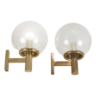 Thread Glass Filigran Wall Lights by Paolo Venini, Italy, 1940s, Set of 2 For Sale