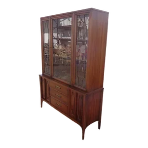 Mid-Century Walnut China Cabinet