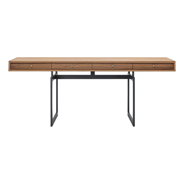 Dark Grey and Walnut Office Desk by Bodil Kjaer for Character For Sale