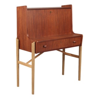 Danish Teak Secretary Desk, 1960s For Sale