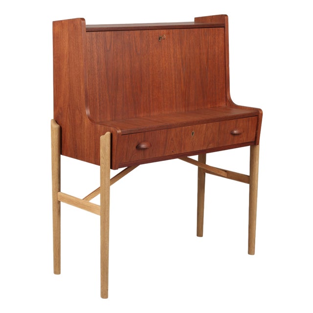 Danish Teak Secretary Desk, 1960s For Sale