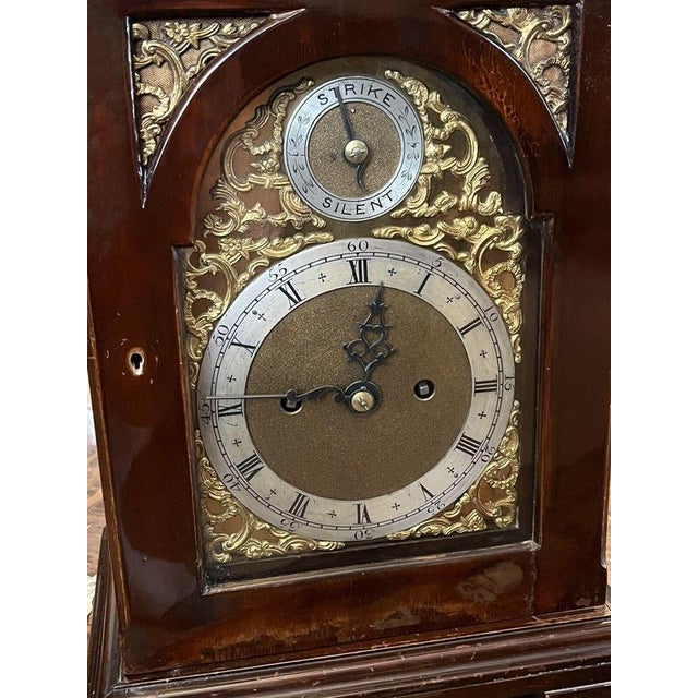 Antique Twin Fusee Bracket Clock Brass break arch dial. Strke / Silent Sizes :- 48 cms tall, 27.5 cms wide, 18.5 cms depth...