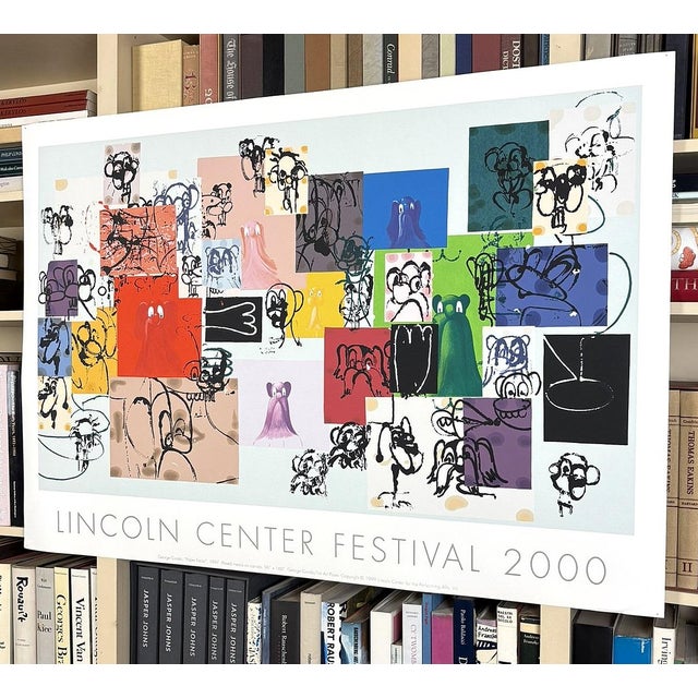 Paper George Condo Paper Faces Original Silkscreen Lincoln Center Festival 2000 Poster For Sale - Image 7 of 9