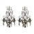 1900s Crystal Neoclassical French Sconces - a Pair For Sale