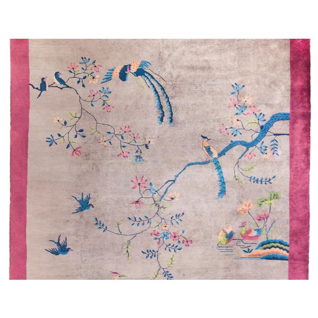 Early 20th Century Chinese Art Deco Rug For Sale In Chicago - Image 6 of 14