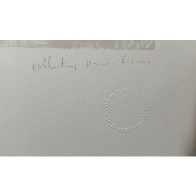 Printmaking Materials Pablo Picasso Estate Hand Signed Lithograph "Enfant Dejeunant" For Sale - Image 7 of 8