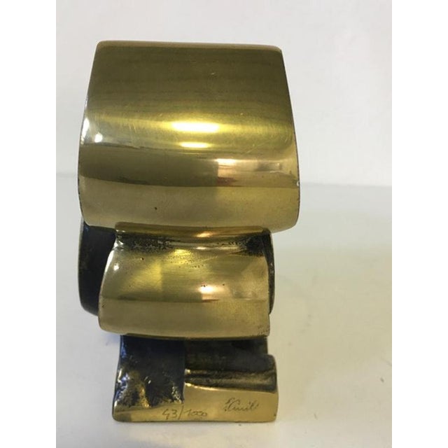 Postmodern Abstract Architectural Sculpture in Bronze, Italy, 1980s For Sale - Image 12 of 17