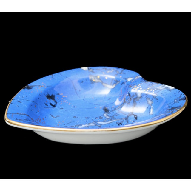 Blue Earthenware Trinket Dish from Christian Dior, 1980s For Sale - Image 3 of 5