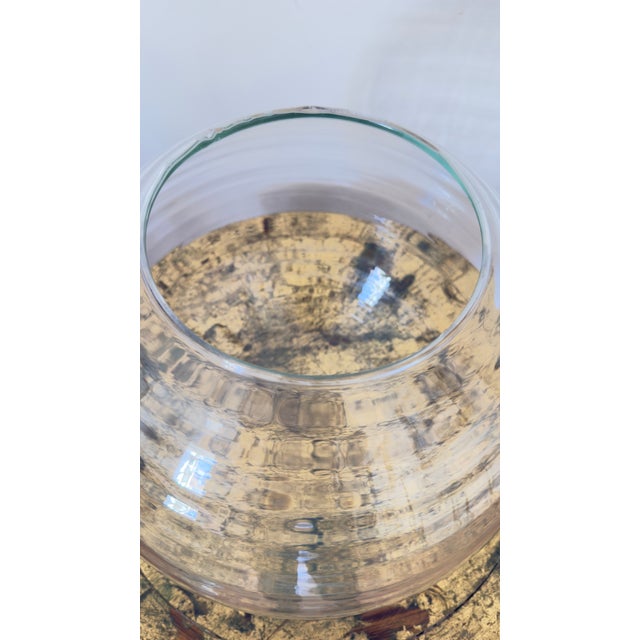 Early Mid-Century Large Blown Glass Spherical Vase For Sale - Image 9 of 9