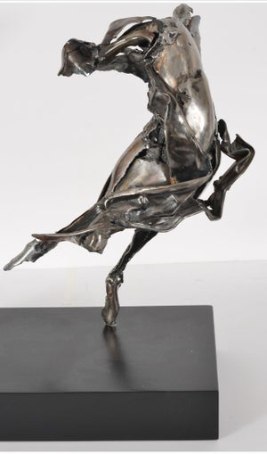 Judith Brown, Abstract Expressionist Figurative Dancer Welded Metal Sculpture Judith Brown, c.1960's