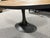 Restoration Hardware Reclaimed Solid Wood Oval Table With Iron Base From Restoration Hardware Retired Collection For Sale - Image 4 of 5