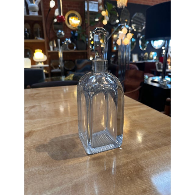 Mid-Century Modern Vintage Italian Decorative Crystal Decanter 1960s For Sale - Image 3 of 7