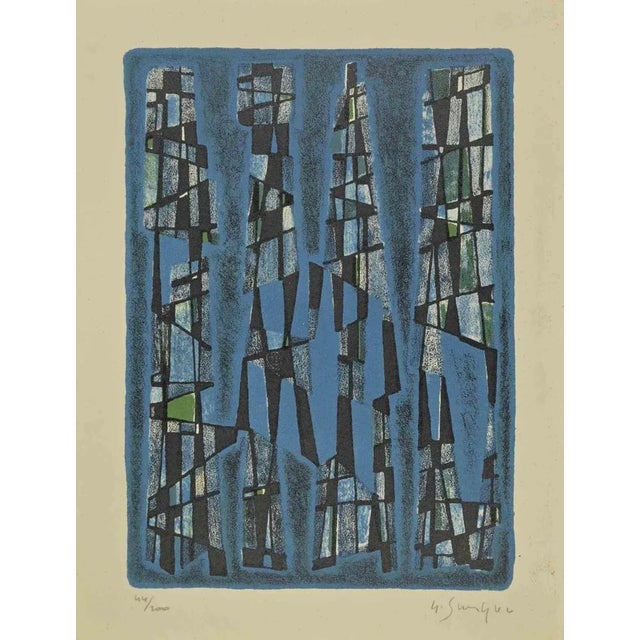 Modern Gustave Singier, Untitled, Lithograph, 1960s For Sale - Image 3 of 3