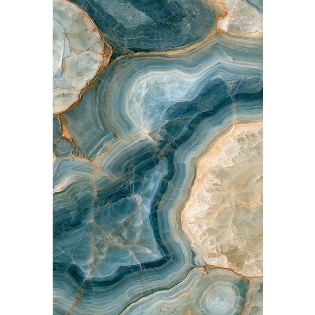 Azure Veins Abstract Photograph For Sale