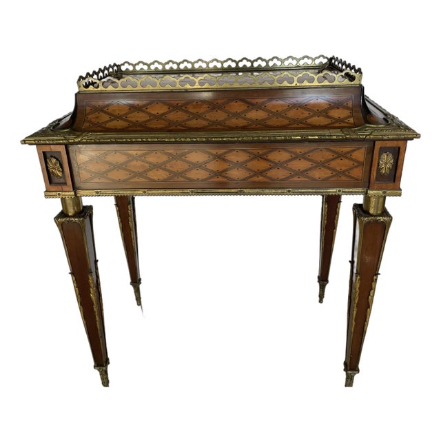 French Louis XVI Marquetry Jardinere/Cellarette W/Bronze Mounts For Sale