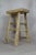 Vintage Rustic Stool in Elm For Sale - Image 6 of 6
