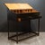 Mid 19th-century American postmaster's desk with dovetails joints, turned legs and joined by a stretcher base. Two hinged...