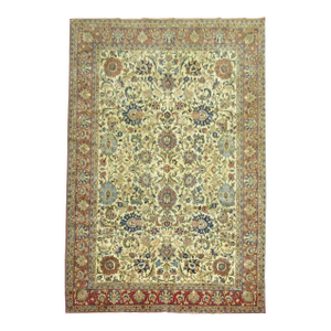 Antique Zabihi Collection Persian Qum Room Size Rug
