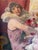 Oil on Canvas by the listed Austrian/Hungary painter Richard Geiger ( 1870-1945) featuring the classic commedia dell"arte...