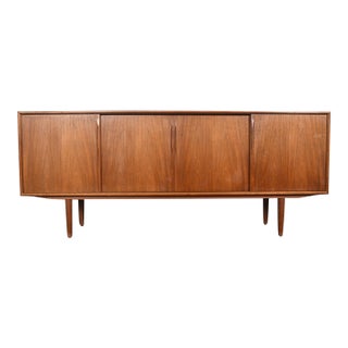 Axel Christiansen Designed Danish Modern Teak Credenza For Sale