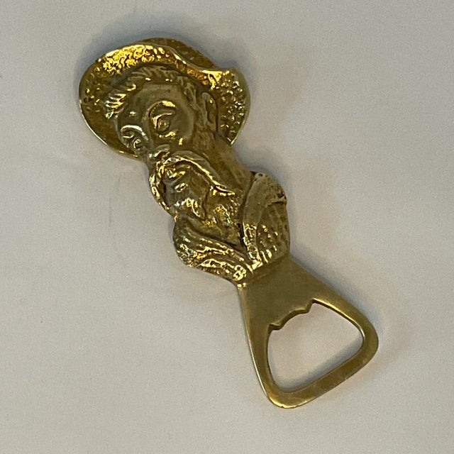Vintage Home is pleased to offer this vintage Brass Buffalo Bill Bottle Opener. The Trompe l’Oeil style features a bust of...