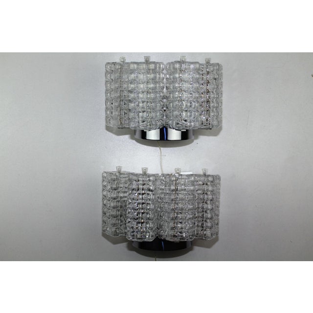 Cubist Wall Lights from Stölzle, 1960s, Set of 2 For Sale - Image 6 of 18