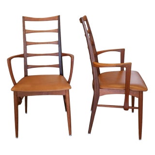 Danish Liz Armchair in Teak and Leather by Niels Koefoed for Koefoeds Hornslet, 1960s For Sale