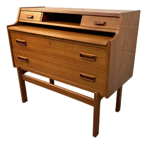 Mid-Century Danish Modern Teak Secretary Desk