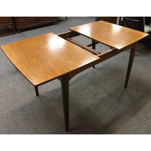 Mid Century Modern Extending Single Leaf Dining Table c.1960 For Sale - Image 12 of 13