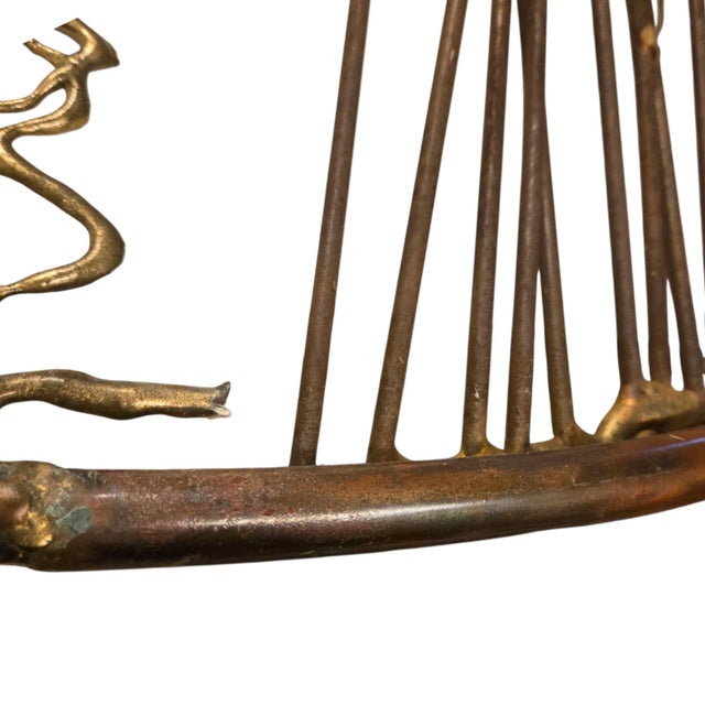 MCM Cattails Wall Sculpture Brutalist Vintage 34 Inch Large Art Copper Brass For Sale In Wichita - Image 6 of 18